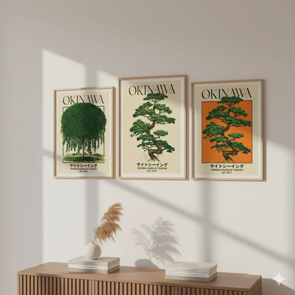 Affiches Retro Okinawa Nüma Home