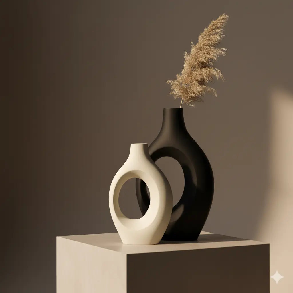 Ensemble de Vases Sculpturaux Interlock Nüma Home