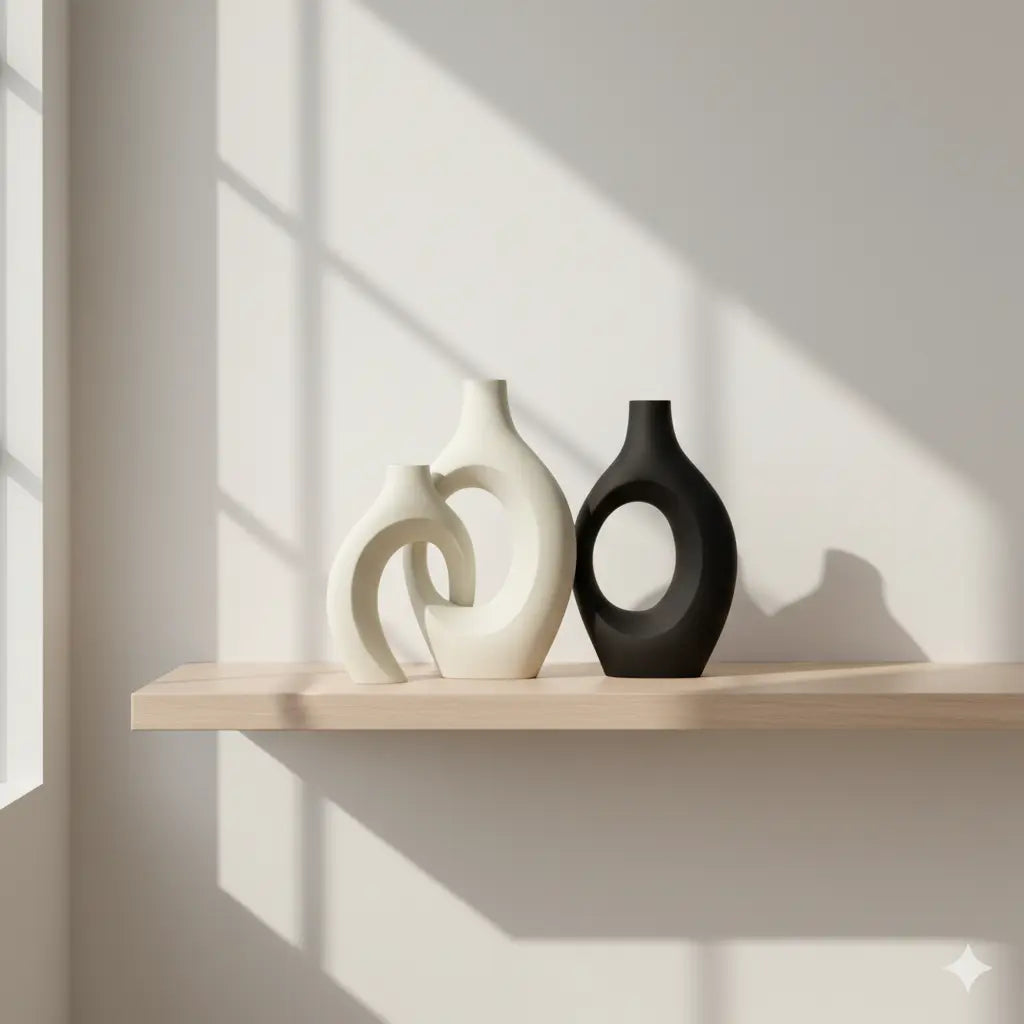 Ensemble de Vases Sculpturaux Interlock Nüma Home